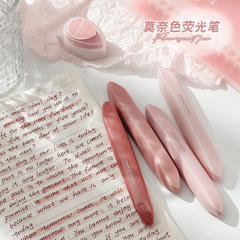 4 قطع أقلام تظليل موراندي متدر - مراجعة Pastel Highlighter Set Double Ended وسعره