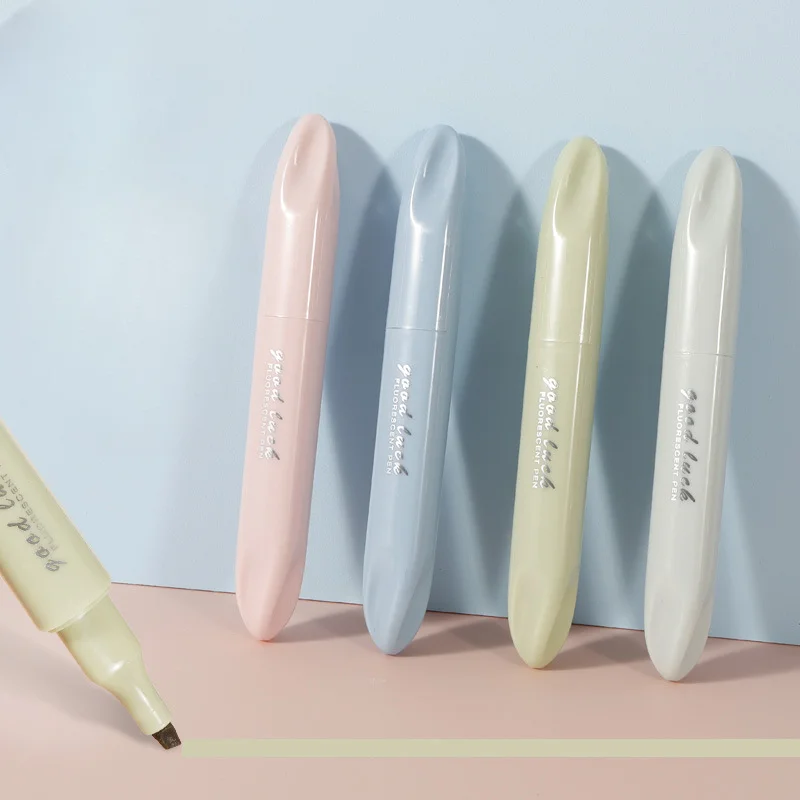 4 قطع أقلام تظليل موراندي متدر - مراجعة Pastel Highlighter Set Double Ended وسعره
